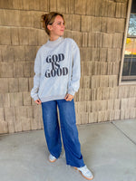 God Is Good Mockneck Pullover