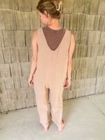 Linen Sleeveless Jumpsuit