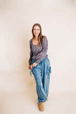 Blueberry Bliss Floral Top