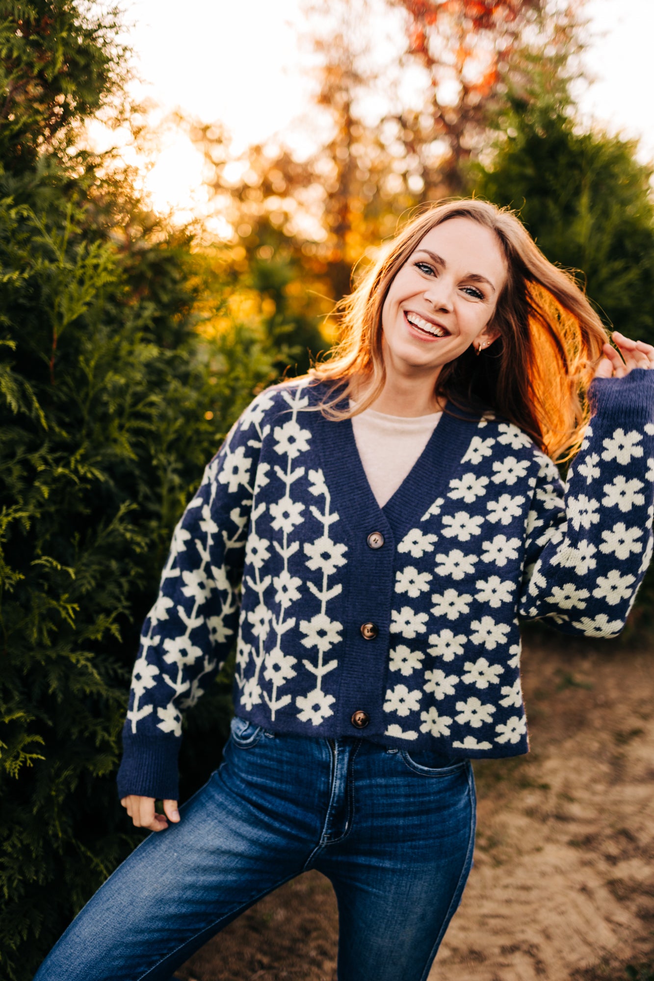Winter Bloom Cardigan
