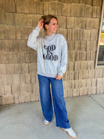 God Is Good Mockneck Pullover