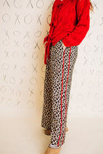 Wide Leg Leopard Pants