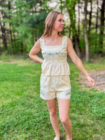 Buttercream Embroidered Tank