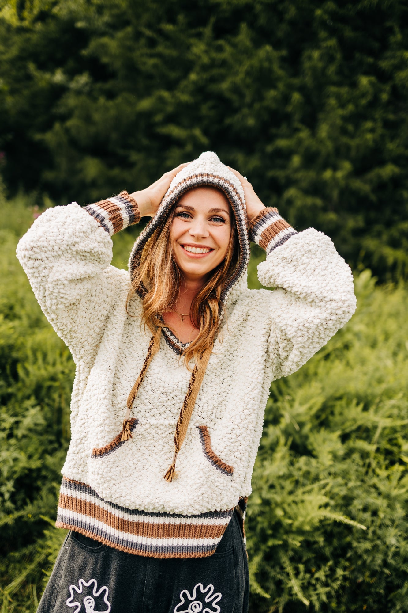 Cozy Hooded Puff Sweater