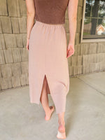 Linen Midi Skirt
