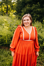 Rust & Ruffles Maxi Dress
