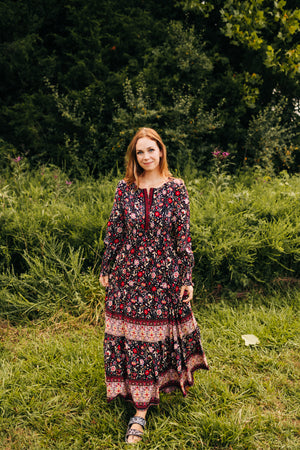 Fall Foliage Maxi Dress