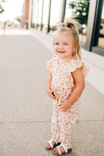 Blush Floral Flutter Romper