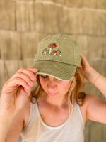 Snail & Mushroom Baseball Cap
