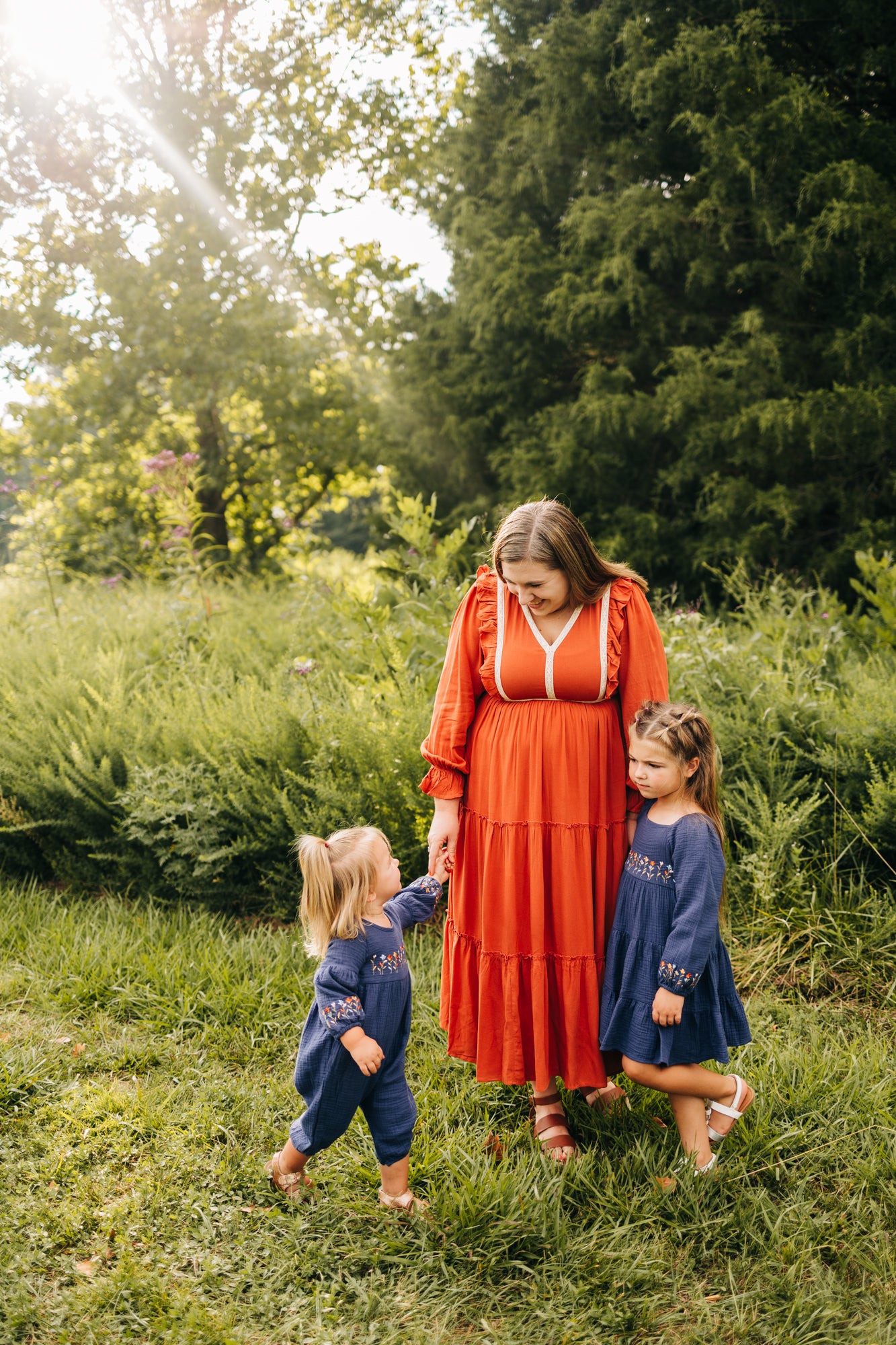 Rust & Ruffles Maxi Dress