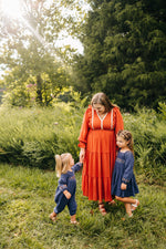 Rust & Ruffles Maxi Dress