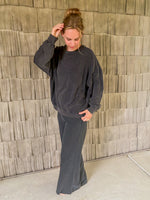 Acid Wash Oversized Sweatshirt