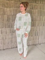 Quilted Patchwork Sweatshirt