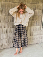 Classic Plaid Midi Skirt