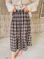 Classic Plaid Midi Skirt