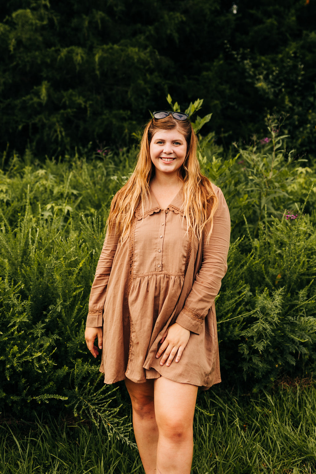 Mocha Mousse Mini Dress