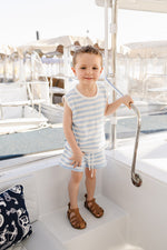 Blue Stripe Short Tank Set