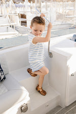 Blue Stripe Short Tank Set