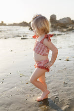 Gingham Ruched Bikini Set