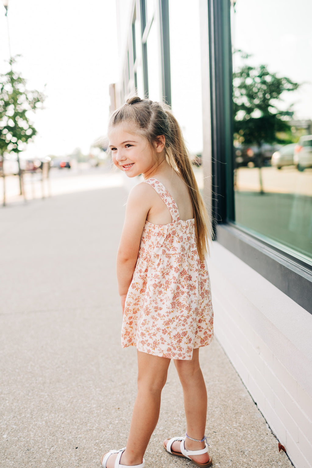 Blush Floral Tank Romper