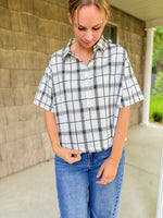 Flannel Henley Top