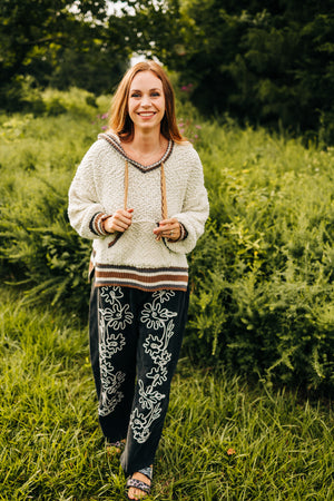 Cozy Hooded Puff Sweater