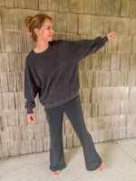 Acid Wash Oversized Sweatshirt