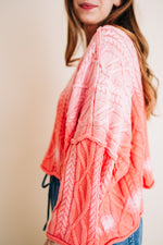 Slouchy Cable Knit Sweater