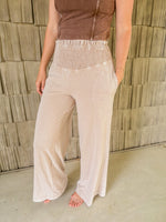 Laidback Smocked Waist Pants