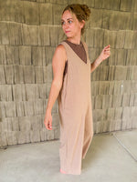 Linen Sleeveless Jumpsuit