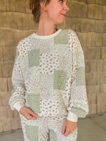 Quilted Patchwork Sweatshirt