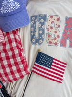 Floral USA Tee