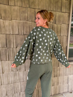 Olive Blossom Pullover