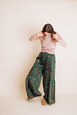 Pink Petals Flowy Pants