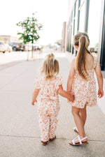 Blush Floral Flutter Romper