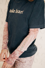 Patchwork Mesh Layering Top