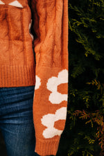 Funky Fall Floral Sweater