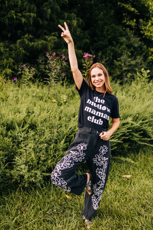 Funky Floral Barrel Pants
