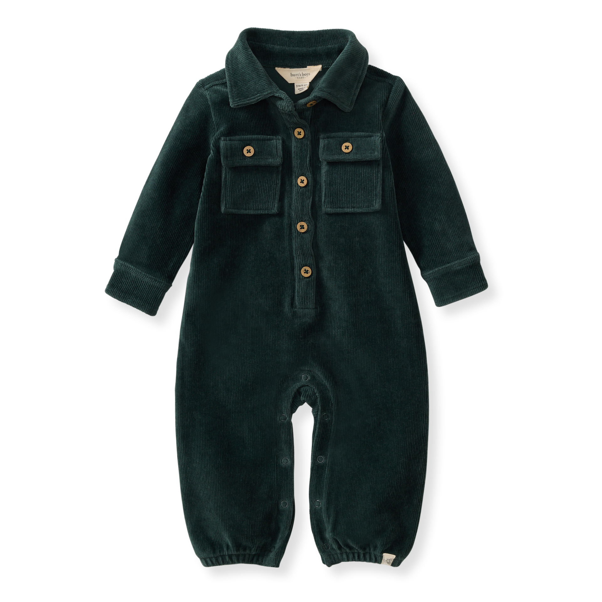 Knit Corduroy Baby Jumpsuit