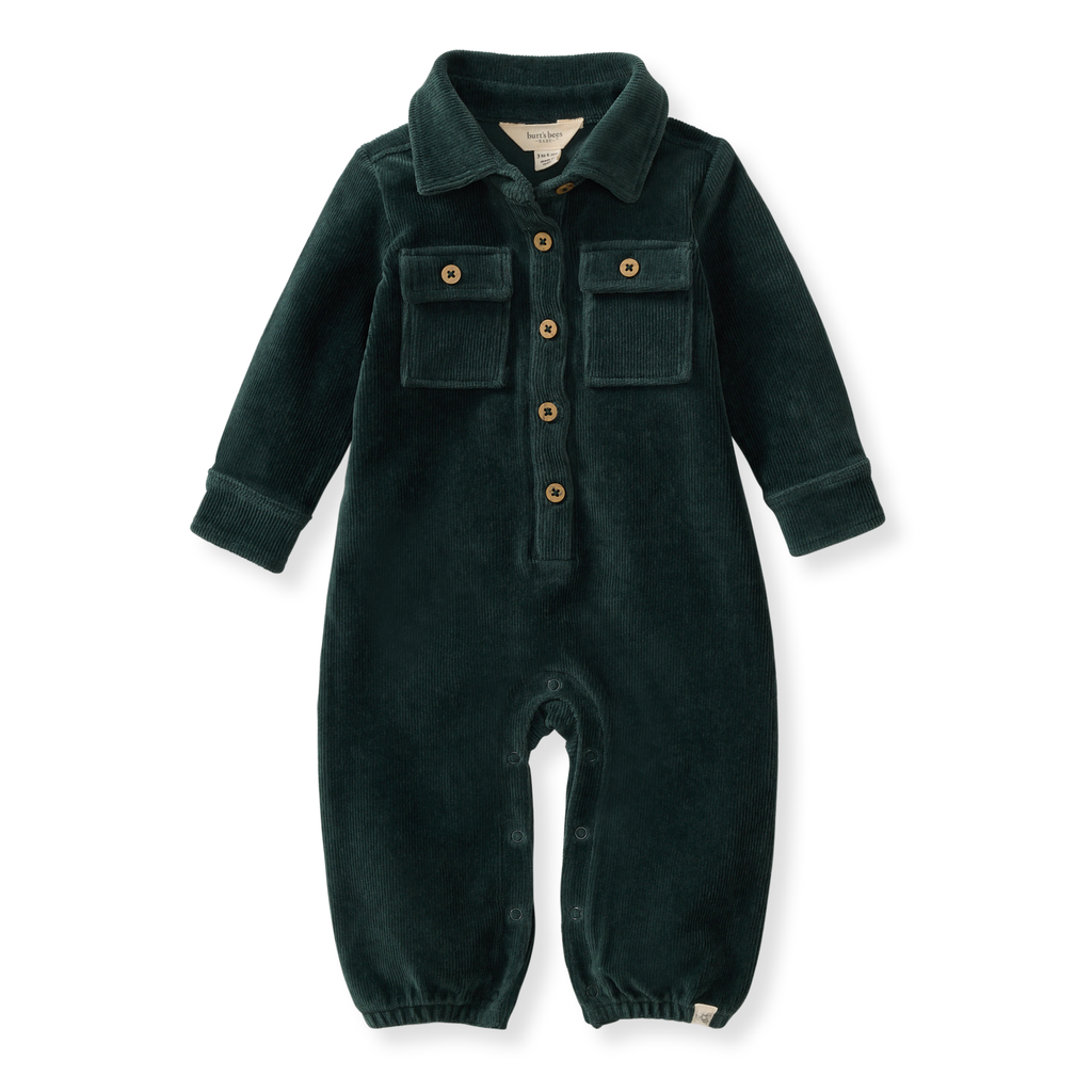 Knit Corduroy Baby Jumpsuit