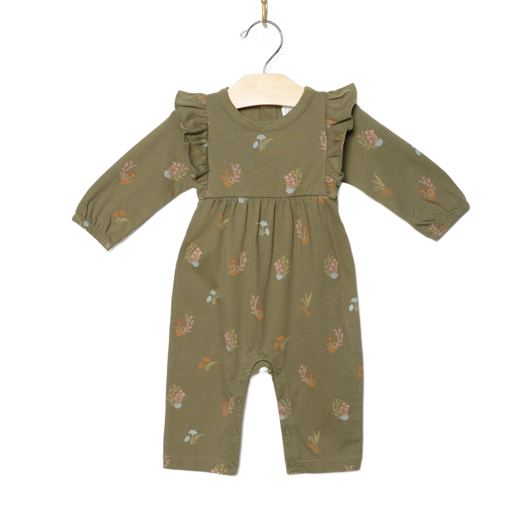 Lichen Mushrooms Flutter Sleeve Romper