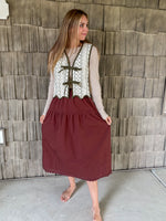 Olive Flora Vest