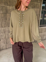 Dusty Olive Henley