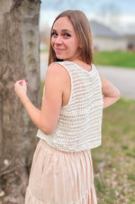 Natural Crochet Vest