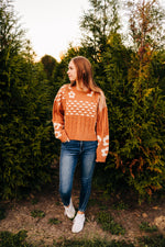 Funky Fall Floral Sweater