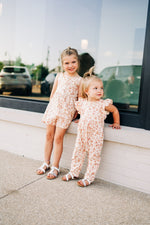 Blush Floral Flutter Romper