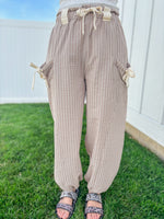 Bow Stripe Pants