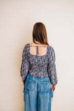 Blueberry Bliss Floral Top