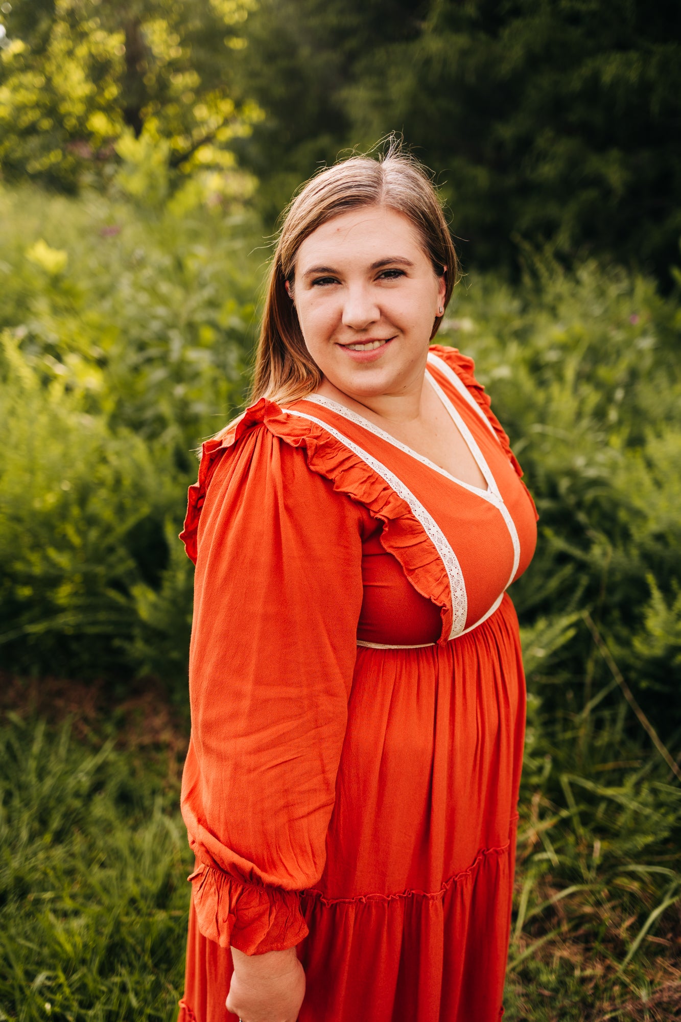 Rust & Ruffles Maxi Dress