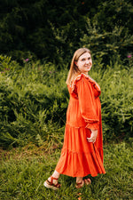 Rust & Ruffles Maxi Dress